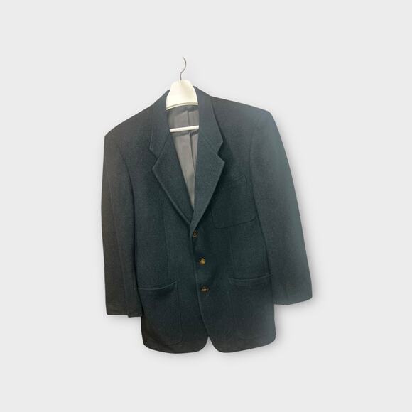 Vintage Mens Nino Cerruti Rue Royal Hyatt & Co Wool Green Blazer Sport Coat 38R - Picture 2 of 10